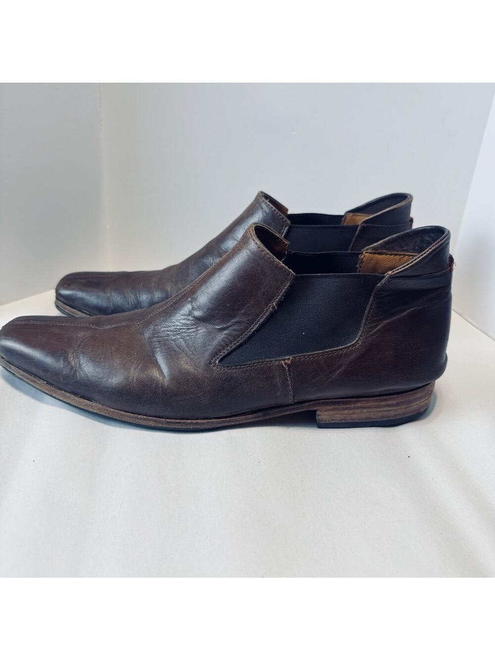 Vintage Navarro Brothers Men's ankle Boots Brown Leather Western Buenos Aires 10
